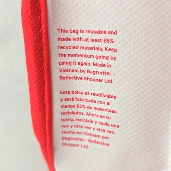 Lululemon 4 Carryall Totes 1 Red Large & 3 Small Red Black White - Picture 12 of 16